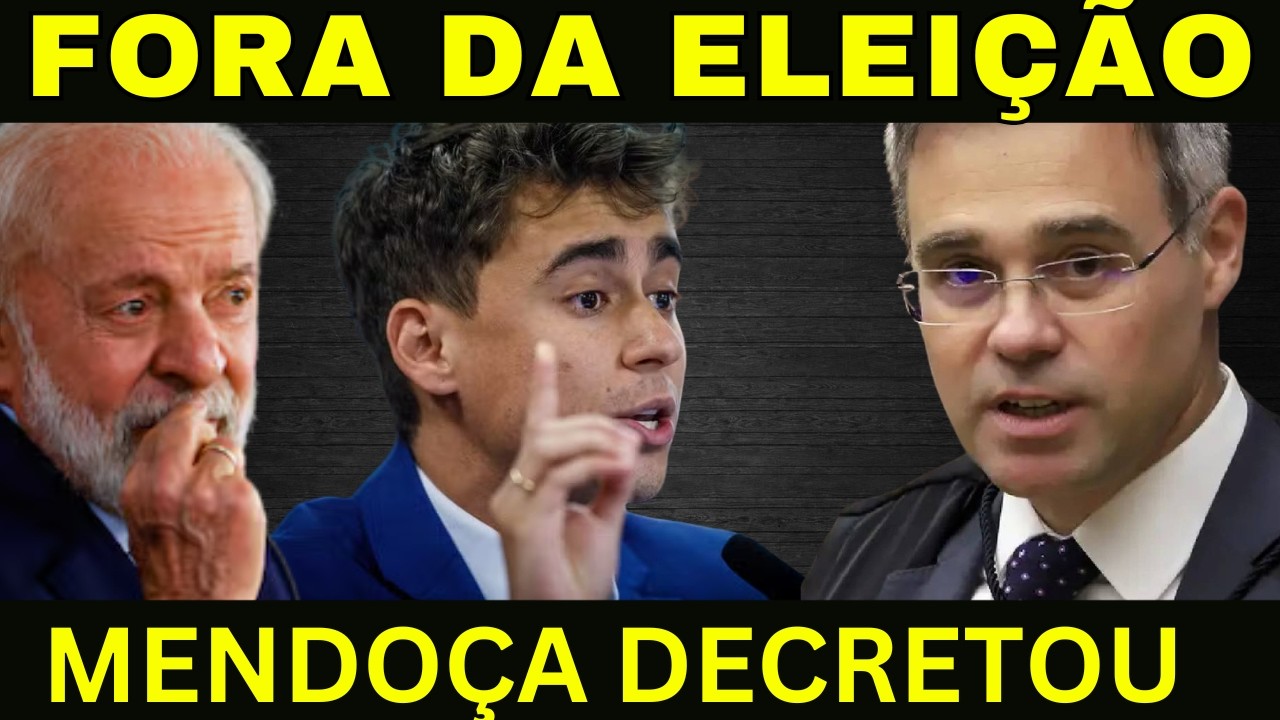 FORA DA ELEIÇÃO - Mendonça acaba de decidir - não tem mais volta