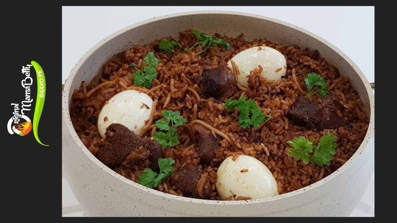 WAAKYE JOLLOF RICE RECIPE. Must try recipe for all big occasions YouTube