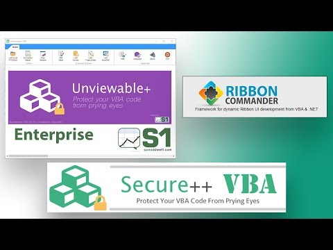 Protege tu código VBA con Unviewable Plus Enterprise | Secure++ VBA | Ribbon Commander