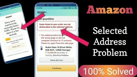 Order are not delivered to selected address in Amazon| Address Not Selected problem in Amazon