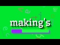 How to say "making