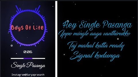 How To Create/Make This Lyrics Style Video In Tamil 2019 |  Surya Prasath Creations