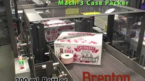 3486 BrentonPro Mach 3 Case Packer BottlesC