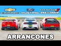 Ford Mustang King Cobra vs Chevy Camaro vs Dodge Challenger SRT: ARRANCONES