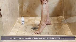 Hoitolatukku - Miten käyttää Footlogix-jalkakuorintaa kotona? (Exfoliating Seaweed Scrub)