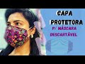 Capa protetora para máscara descartável (cirúrgica) fácil de fazer e com molde