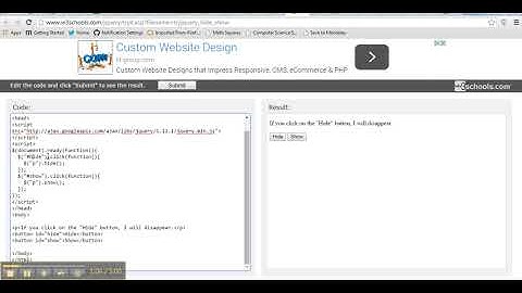 Jquery Methods show hide