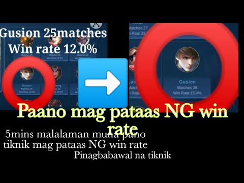 Mababang winrate 12%wr NG hero mo,Paano Pataasin winrate NG hero mo? (pinagbabawal na tiknik)