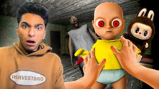 اللابوبو يذهب الي منزل جراني لإنقاذ جيش الطفل الشيطاني الشراني الملبوس😱 | Garry's Mod