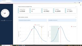 Normal Probability Distribution Analytics Web Project with Python and Streamlit (Data Science) screenshot 1