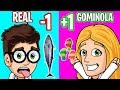 GOMINOLA vs COMIDA REAL 🍫🍕 Gummy vs Real Food challenge!!