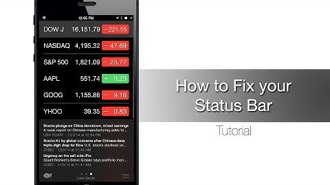 How to fix your Status Bar issues after Jailbreaking iOS 7 - iPhone Hacks