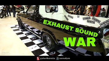 Exhaust Sound WAR after event Borneo Kustom Show 2017