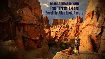 Creating an Alien Landscape with True Terrain and Berglmir Alien Rocks