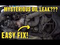 Mysterious oil leak daf truck leaking oil