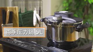 両手圧力鍋 5Ｌ RAN-5L ディテールver