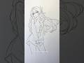 how to draw anime girl #drawing #howtodraw #tutorialdrawanime #sketch #animegirl