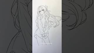 how to draw anime girl #drawing #howtodraw #tutorialdrawanime #sketch #animegirl