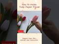 How to make tulip flower using crepe paper #shorts #diy #shortvideo