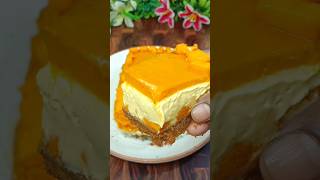 No Bake Mango Cheesecake🥭😍#shorts#mangocheesecake #cheesecake #dessert #mango #recipe#viral#trending