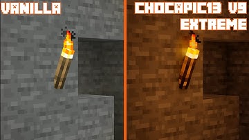Vanilla vs Chocapic13 V9 Extreme | Shader Comparison
