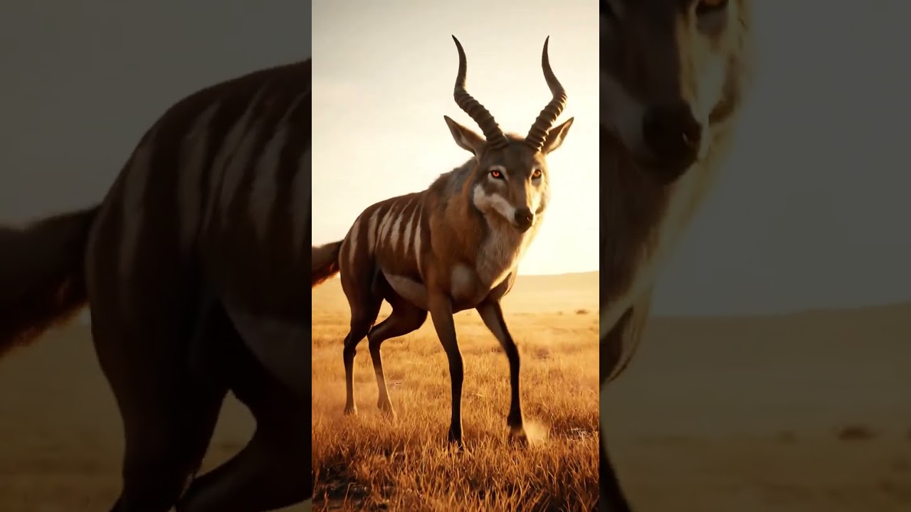 Wolf x Antelope Mutation – Speed Meets Predator Instinct 🧬🐺