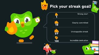 Duolingo - Recording 100 Day Streaks Straight with a touch of music.