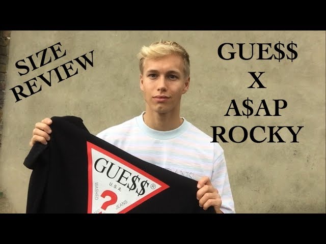 A$AP ROCKY X GUESS PICK UPS & SIZE REVIEW - YouTube