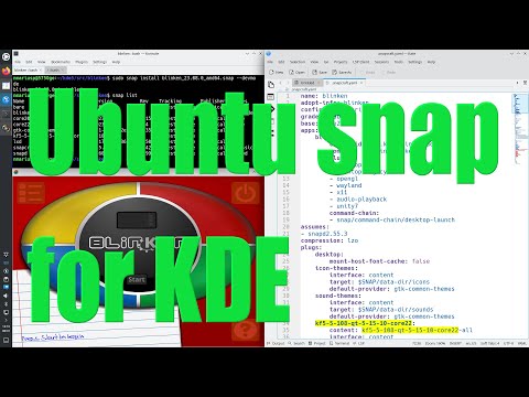 Create Ubuntu snap of KDE application tutorial - August 2023 - 60dd73ed