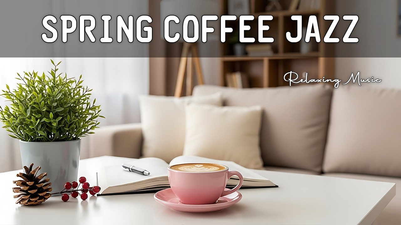 Spring Coffee Jazz ☕ Smooth Bossa Nova Piano and Elegant Morning Café for Focus