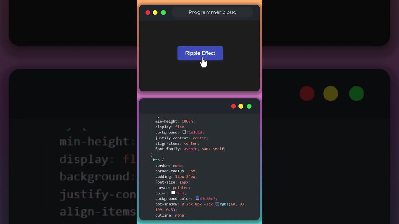 ✨ Create a Stunning Pure CSS Button with Ripple Effect 🌊🎨