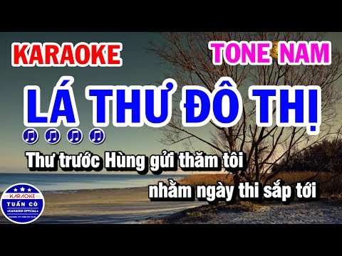 Lá Thư Đô Thị || Tone Nam