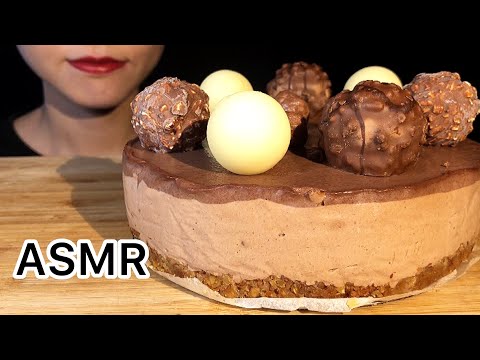 【ASMR/咀嚼音】ホールケーキ/ホール食い/チョコチーズケーキ/whole cake/chocolate cheesecake【Eating sounds】