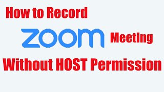 #record #zoom meeting without host #permission with these simple
steps. follow steps and don't forget to subscribe the channel for more
amazing ...