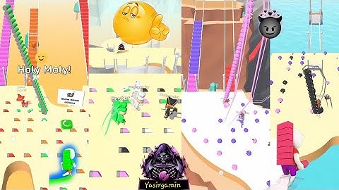 Bridge Race Game|| Walkthrough || All Level Play 1616_1622 || YasirGamin || Noob Pro Hacker 🔥