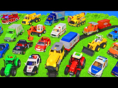 Police Cars, Trains and Fire Truck Toys for Kids