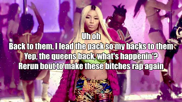 Nicki Minaj - Big Bank (Verse) | Lyrics Video