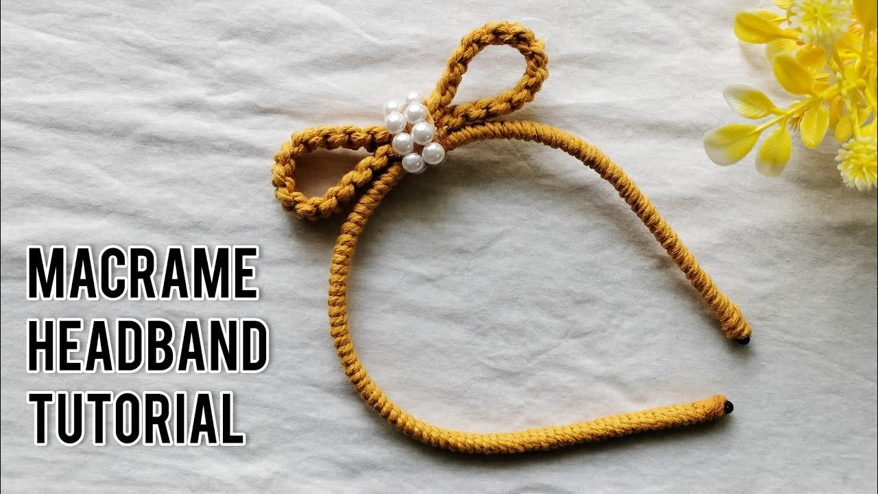 Easy DIY Macrame Headband | Macrame Bow Hairband | How to make Macrame Headband for Beginners