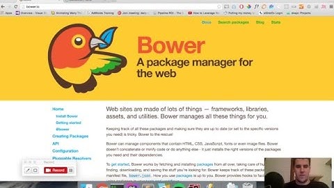 Getting Started with Bower