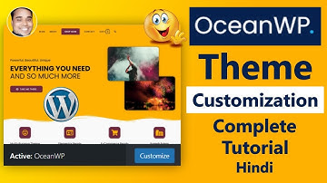 Oceanwp Theme Customization Complete Tutorial Hindi | Oceanwp Theme Customization All Settting