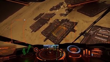 Elite: Dangerous — docking at a planetary port demonstration
