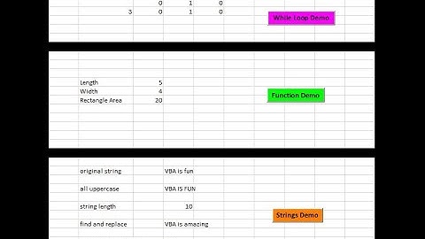 Macros in Excel and VBA Part 2