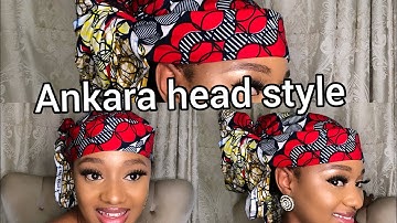 How to tie ankara head wrap                     #ankaraheadwrap #turban #ankarastyle