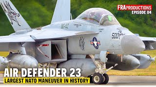 Air Defender 2023 HIGHLIGHTS: A400M, F15, F18E/G, Gripen, F16, A10, Tornado ...