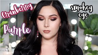 First Makeup Tutorial of 2021! Cranberry Shimmer Smokey Eye