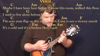 Hallelujah (Rufus Wainwright) Mandolin Cover Lesson with Chords/Lyrics chords