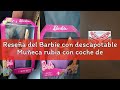 Reseña del Barbie con descapotable Muñeca rubia con coche de juguete morado para muñecas, regalo par