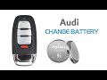 HOW TO REPLACE AUDI FOB REMOTE BATTERY FOR A3 A4 A6 A8 #audi #fob #battery