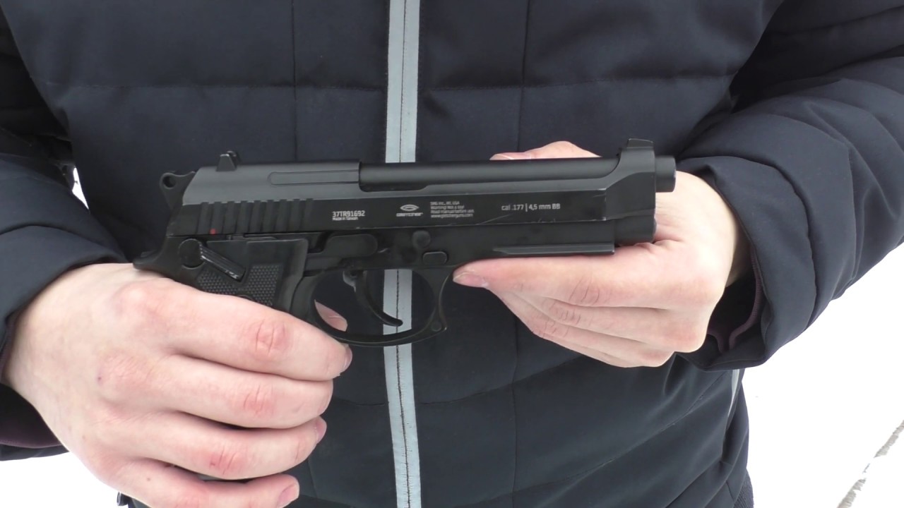 Gletcher TAR92 | Обзор на пневматический пистолет - YouTube