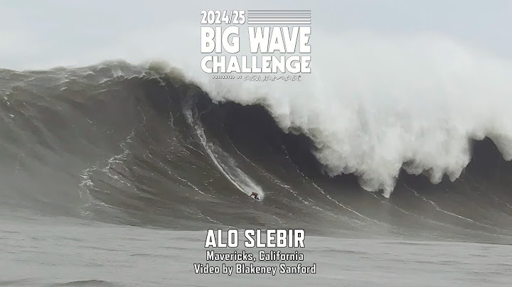 Alo Slebir at Mavericks World Record Contender - Big Wave Challenge 2025 Entry